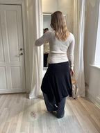 Hvid wrap sweater