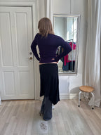 Lilla strik med V-hals