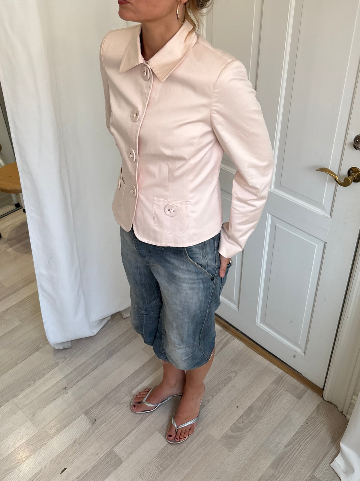 Lyserød peacoat