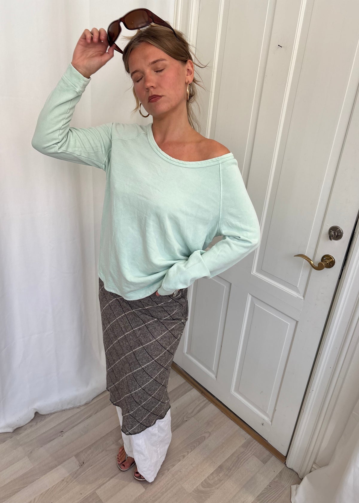 Slouchy turkis sweater