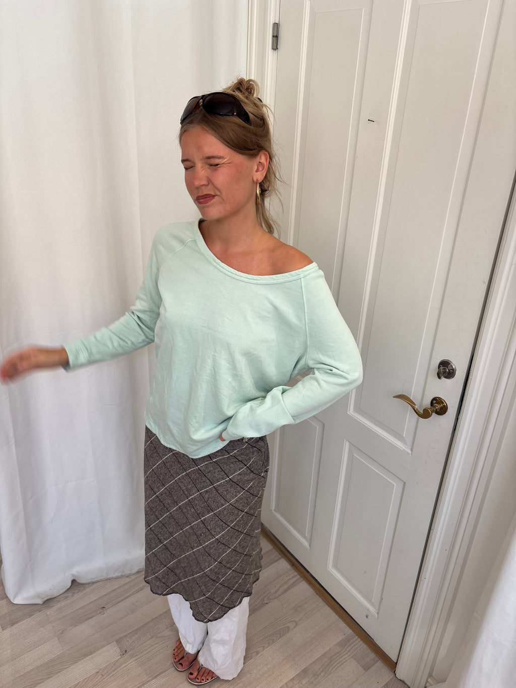 Slouchy turkis sweater