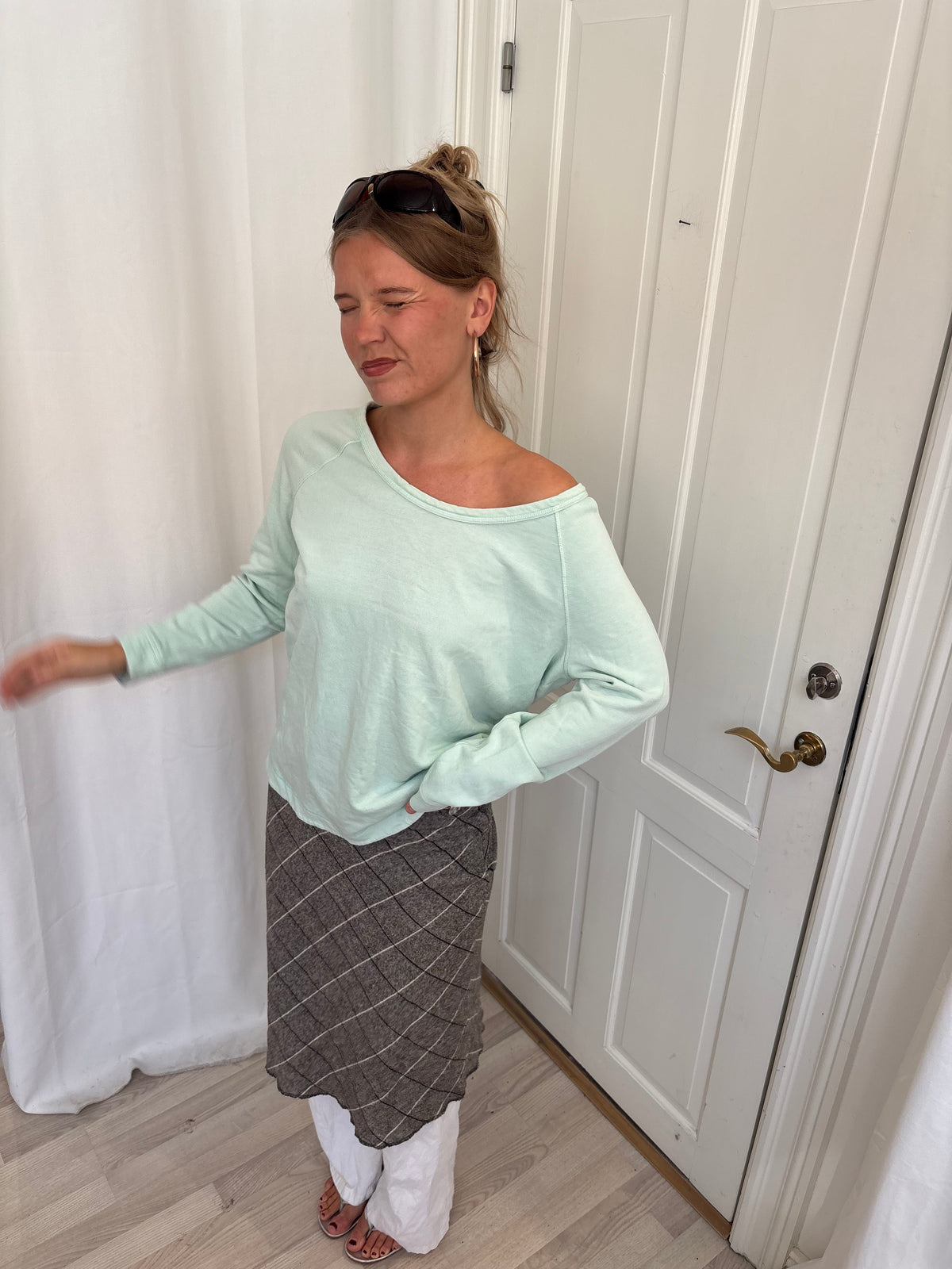 Slouchy turkis sweater