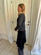 Denimjakke med pels