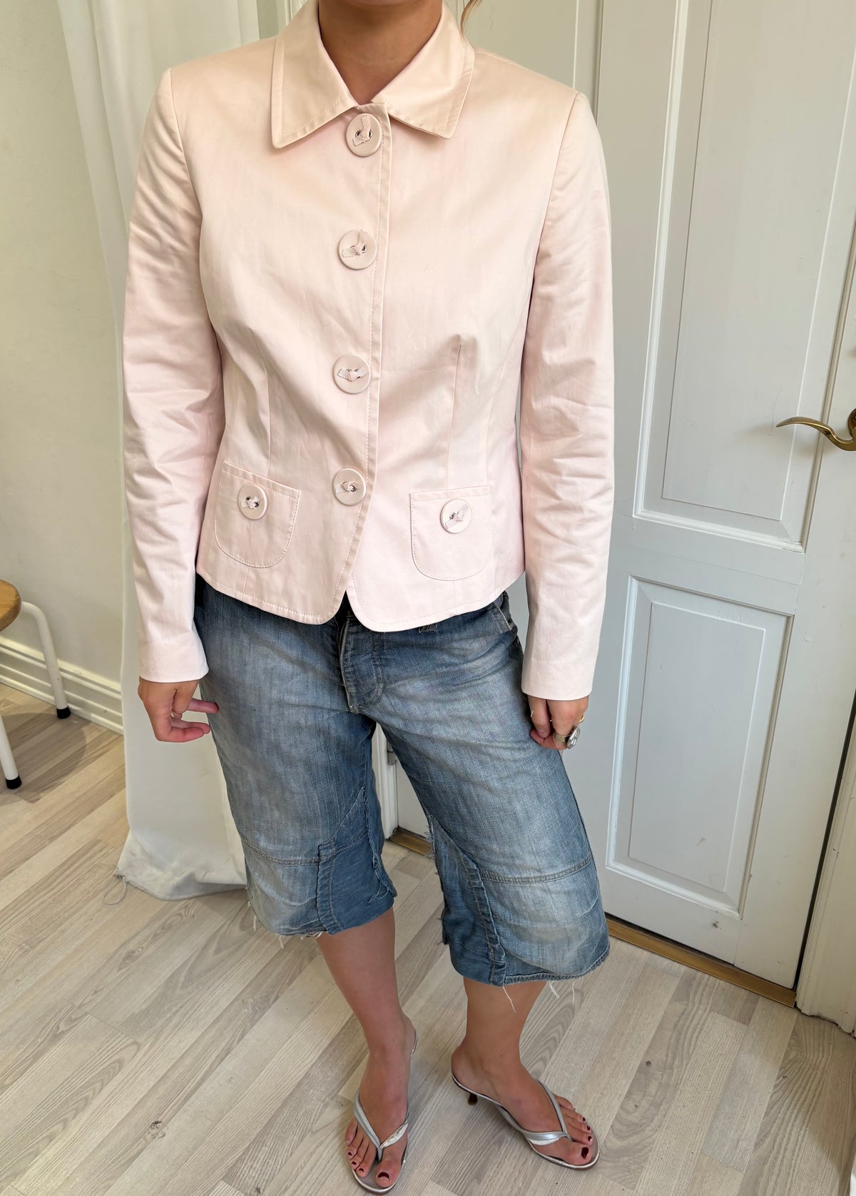 Lyserød peacoat