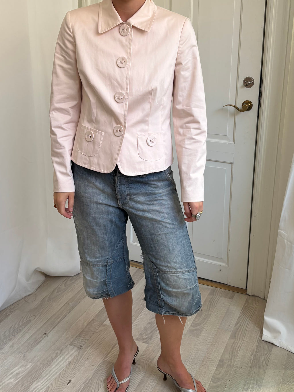 Lyserød peacoat
