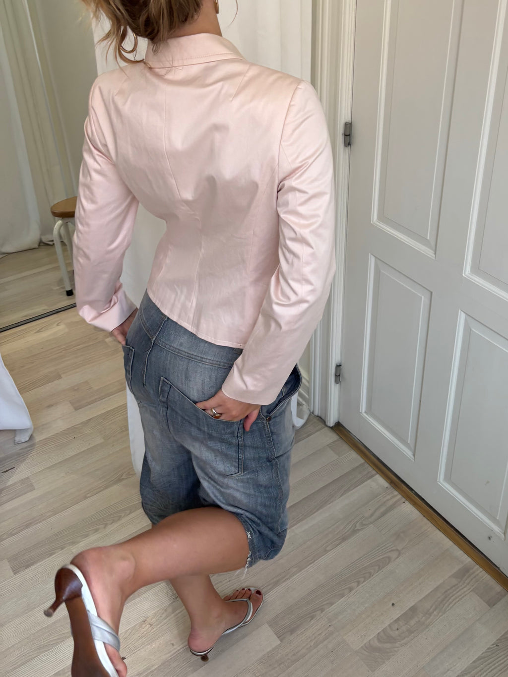Lyserød peacoat