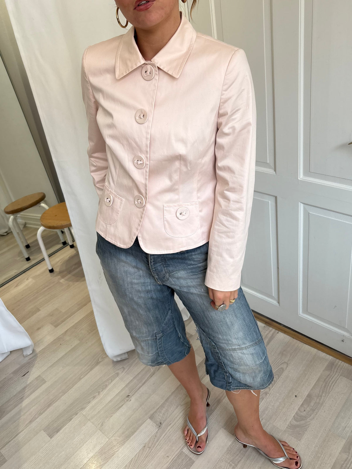 Lyserød peacoat
