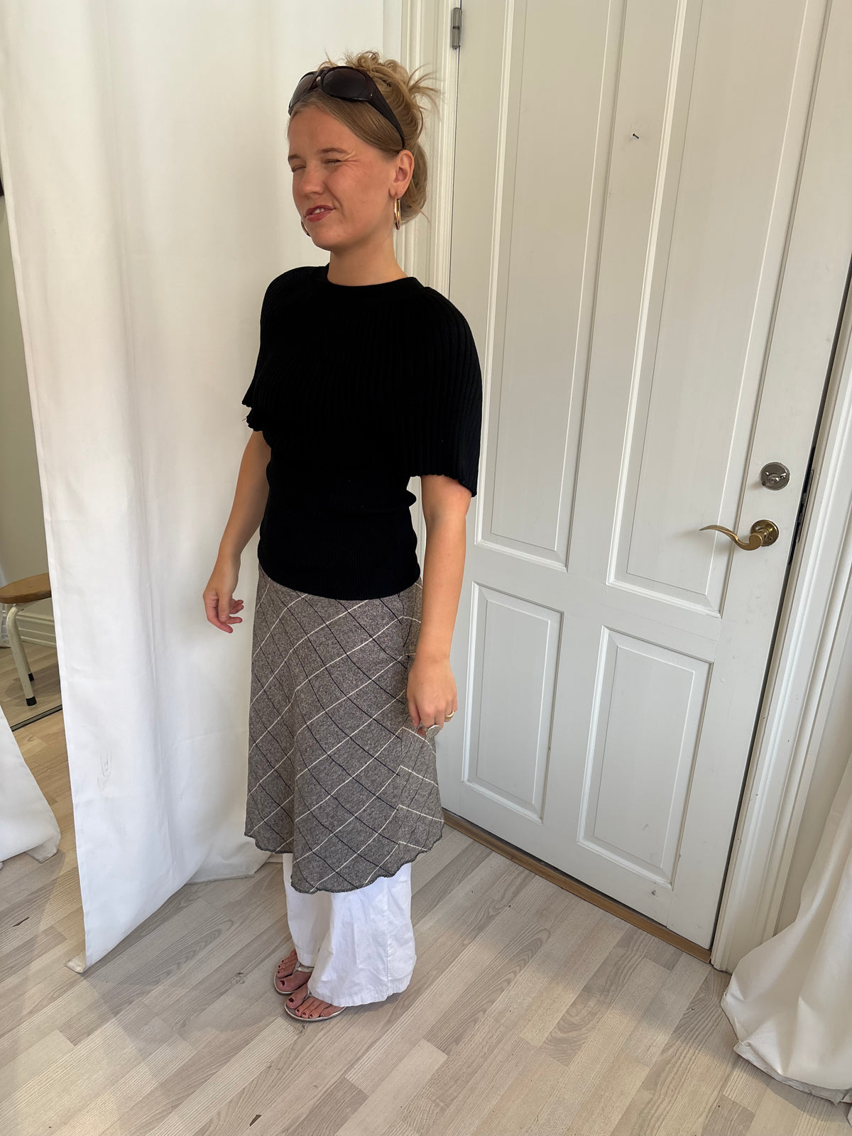 Strik med flagermuseærmer